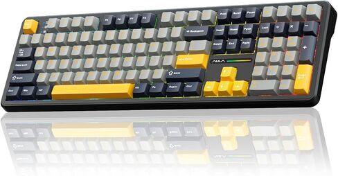Aula Wireless Keyboard و Mouse Combo ، F108 Full Size Mechanical Keyboard SC580 Tri-Mode Mouse in Saudi Arabia