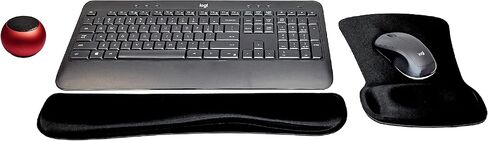 Logitech MK540 لوحة المفاتيح اللاسلكية المتقدمة والسرد المسجلة المسافر المنزلي النشط نمط الحياة يجب أن يكون حزمة حديثة مع مكبر صوت بلوتوث ميني محمولة ، وسادة معصم الهلام ووسادة الماوس in Kuwait