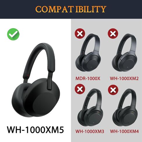 Soulwit Lambskin استبدال أسماء الأذن لـ Sony WH -1000XM5 (WH1000XM5) إلغاء الضوضاء سماعات الرأس ، وسائد منصات الأذن مع الحملان الأكثر ليونة ، ورغوة عزل الضوضاء ، وسمك إضافي - فضية رائعة in Saudi Arabia