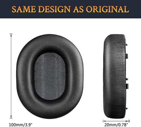 Soulwit Lambskin استبدال أسماء الأذن لـ Sony WH -1000XM5 (WH1000XM5) إلغاء الضوضاء سماعات الرأس ، وسائد منصات الأذن مع الحملان الأكثر ليونة ، ورغوة عزل الضوضاء ، وسمك إضافي - فضية رائعة in Saudi Arabia