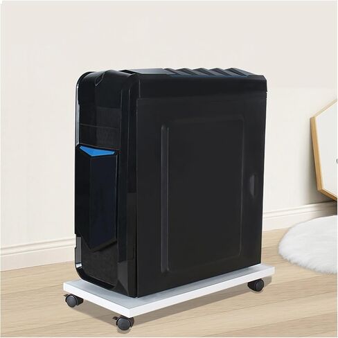 CPU Stand PC Tower Stand CPU Stand Cart,Rolling CPU Stand Wooden Desktop PC Tower Stand Cart with Locking Caster Wheels in Saudi Arabia