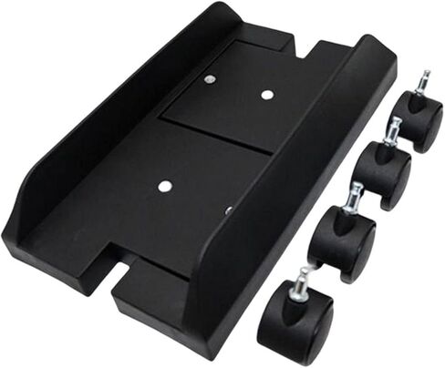 CPU Stand CPU Holder Stand, Mobile Desktop PC Tower Stand with Rolling Wheels, Floor PC Mainframe Bracket,PC Holder Cart (Black) in Saudi Arabia