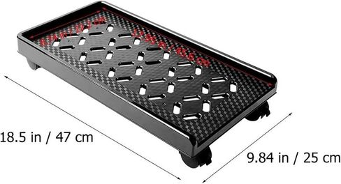CPU Stand Desktop PC Tower Stand Floor Mobile PC CART ، تحت حامل وحدة المعالجة المركزية المكتبية مع 4 عجلات من العجلات (أسود) in Saudi Arabia
