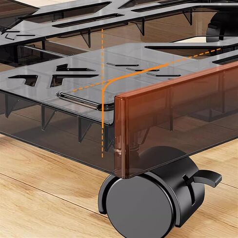 CPU Stand PC Stand Adjustable CPU Tower Stand Mobile CPU Stand with 4 Caster Wheels Fits Most PC Computer Tower Stand (Bruin) in Saudi Arabia