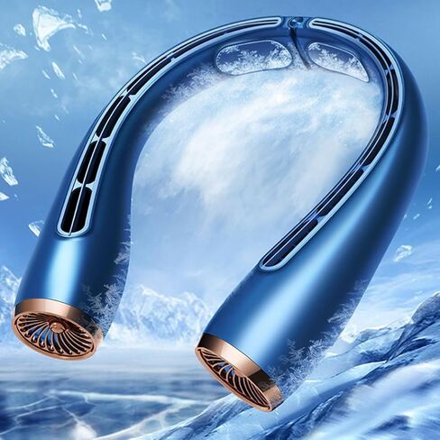 مروحة رقبة توربو المحمولة ، واليدين الخالية من المروحة الشخصية 360 درجة تبريد ، ومروحة العنق USB القابلة لإعادة شحنها مع 3 سرعات ، ومروحة تبريد يمكن ارتداؤها للتخييم في الهواء الطلق الأزرق in Kuwait