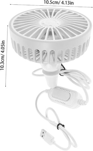 Cabilock 360Degree Portable Car Air Cooler Fan USB Powered Speed Automotive Fan for Enhanced Airflow Cooling Vehicle Compact Design for Summer Comfort in Saudi Arabia