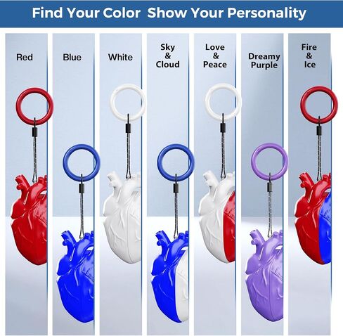 AirPods Pro 2 Case – Heart-Shaped Silicone Protective Cover with Keychain Shockproof Design Compatible with AirPods Pro 2nd Generation (Red) in Saudi Arabia
