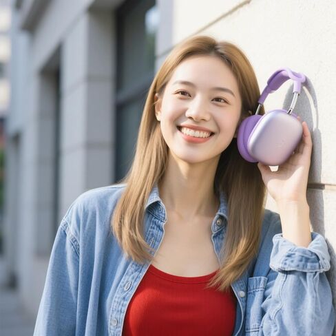 غطاء الحالة لسماعات الهواء الأقصى Airpods ، 4 من 1 في 1 ناعمة من الجلد TPU مضاد للخلع ، والملحقات الشفافة الغطاء الوقائي فائقة ل Apple Airpods Max USB-C (2024/2020) ، وردي in Kuwait