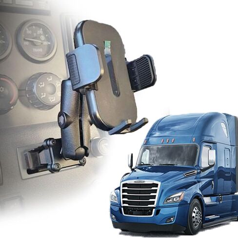 Smash Mount FL, Freightliner Cascadia Phone Holder Kit 2018-2024, 1 inch RAM Compatible or 17mm Ball Phone Mount Setup for Truckers (FL Lite Smash Mount) in Saudi Arabia
