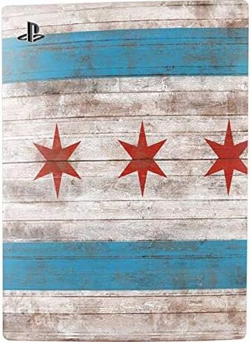 Skinit Skinit Gaming Gaming Skiner مع حزمة PS5 - Maryland Flag Dark Wood Design in Kuwait