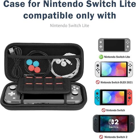 مفتاح عباد الشمس مفتاح الحمل المتوافق مع Nintendo Switch Lite ، مع 20 لعبة خراطيش الزهور زهور القشرة الصلبة القلعة الصلبة. in Kuwait