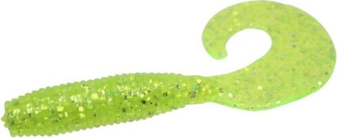 Zoom Fat Albert Single Tail Grub ، 10 Pack ، 3in ، Chartreuse Glitter ، 011047x in Saudi Arabia
