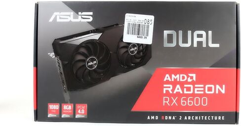 Asus Dual Amd Radeon ™ Rx 6600 8GB GDDR6 Gaming Card (AMD RDNA ™ 2 ، PCIE 4.0 ، 8GB GDDR6 MEMIMENT ، HDMI 2.1 ، DisplayPort 1.4A ، تصميم مروحة محور توت ، 0DB تقنية) (متجددة) in Kuwait