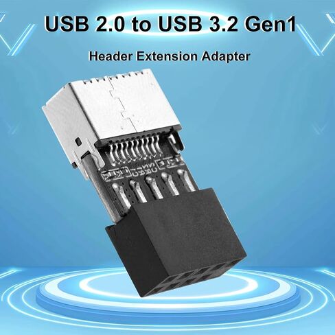 BOXOB USB 3.2 Gen 1 Header Adapter, 9Pin to Type-E/USB C Front Panel Adapter Motherboard Header Converter for Enhanced Connectivity in Saudi Arabia