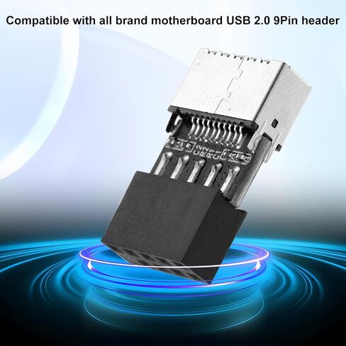BOXOB USB 3.2 Gen 1 Header Adapter, 9Pin to Type-E/USB C Front Panel Adapter Motherboard Header Converter for Enhanced Connectivity in Saudi Arabia
