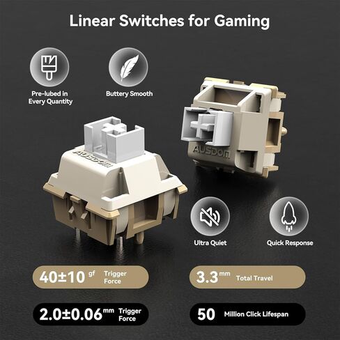 AUSDOM 98Pro Wireless Mechanical Keyboard, Triple Mode Hot-swappable Gaming Keyboard with Bluetooth 5.0, Gasket Structure, Adjustable White Backlight, Silent Keys for Windows/Mac/PC-Black& Pink in Kuwait