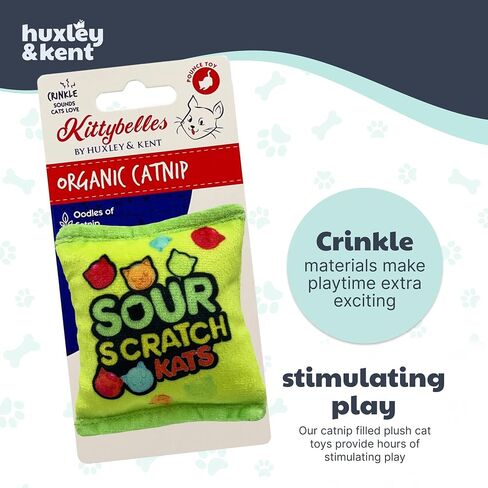Huxley & Kent H&K Cat Toy | Pizza | Plush Cat Toy with Catnip Inside | Funny Realistic Cat Gift | Fun, Durable, and Safe Cat Toys in Kuwait