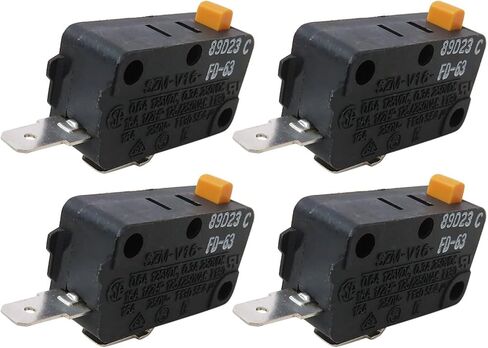 4-Pack SZM-V16-FA-63 Microwave Door التبديل لـ Samsung LG GE STARION SZM-V16-63 SZM-V16-FA63 D3V-16G-3C25 D3V-16 28QBP0497 GSM-V1603A2 GSM-V0303A2 W103460 340503460 340503460 3405050340340340340340340340340340505503460 34050503403403A2. جديد) in Saudi Arabia