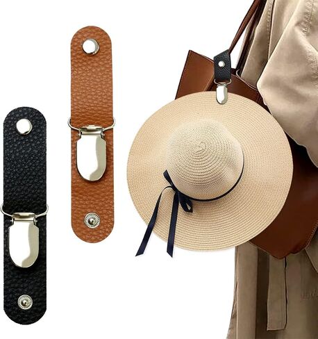 2 PCS HAT CLIP للسفر 3.2 × 1 بوصة متعددة الوظائف مقطع قبعة Duckbill Clip لقضاء العطلات شاطئ الرحلة in Saudi Arabia