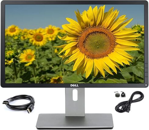 Dell P2014HT Widescreen 20 inch LED Monitor, VGA, Display Port, DVI, 16.7 Million Colors, 178 Degree Viewing Angle, Built-in USB Hub, HD at 60Hz, 8ms Response time (Renewed) in Saudi Arabia