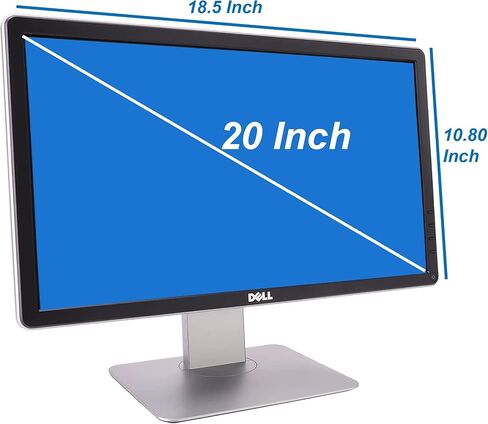 Dell P2014HT Widescreen 20 inch LED Monitor, VGA, Display Port, DVI, 16.7 Million Colors, 178 Degree Viewing Angle, Built-in USB Hub, HD at 60Hz, 8ms Response time (Renewed) in Saudi Arabia