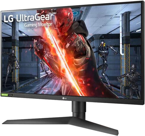 LG 27 "27GN75B-B HDR10 IPS FHD 1MS ULTRAGEAR ™ شاشة الألعاب مع معدل تحديث 240 هرتز ، تقنية التكييف (FREESYNC ™) وتتوافق مع NVIDIA G-SYNC® ، Black in Kuwait