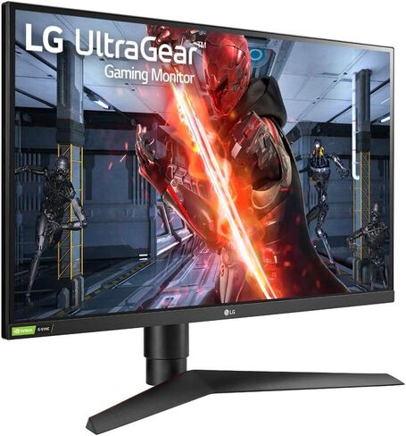 LG 27 "27GN75B-B HDR10 IPS FHD 1MS ULTRAGEAR ™ شاشة الألعاب مع معدل تحديث 240 هرتز ، تقنية التكييف (FREESYNC ™) وتتوافق مع NVIDIA G-SYNC® ، Black in Kuwait