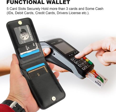 KIHUWEY for iPhone 16e Case Wallet with Credit Card Holder, 360° Rotation Ring PU Leather Magnetic Clasp Kickstand Heavy Duty Protective Cover for Women and Men 6.1 Inch (Purple) in Saudi Arabia