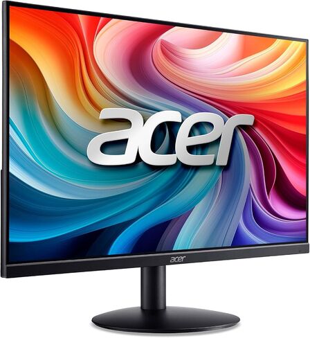 Acer 23.8 "مراقبة مكتب المنزل المهني | Full HD (1920 x 1080) | Ultra-Shin | Zero-Frame | ما يصل إلى 100 هرتز تحديث | 4ms (G إلى G) | Tilt | Hdmi & Vga Ports | in Kuwait