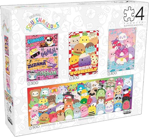 Buffalo Games - Squishmallow - Moooooody - 400 Piece Jigsaw Puzzle for Families Challenging Puzzle Perfect for Game Nights - Finished Size is 21.25 x 15.00 in Kuwait