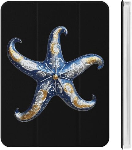 علبة فن النجوم المطلية باليد مع حامل قلم رفيع الخفيف الوزن المتوافق مع iPad mini 4/5/6 mini6 （8.3in） in Kuwait