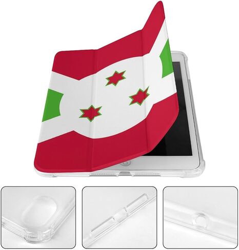 علم علبة Burundi مع حامل القلم Trifold Slim خفيف الوزن متوافق مع iPad Mini 4/5/6 Mini6 （8.3in） in Kuwait