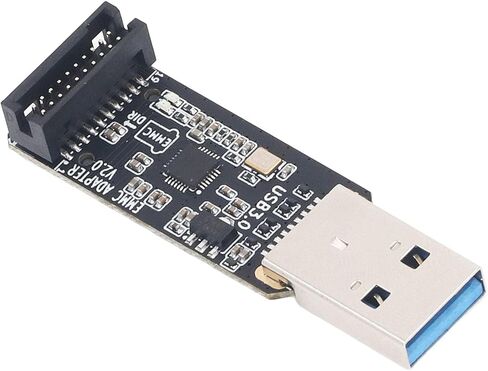 Plplaaoo MKS EMMC Adapter V2 USB 3.0 وحدة قارئ بطاقة عالية السرعة لنقل البيانات الفعال وتصوير حرق بطاقات ذاكرة التخزين الصغيرة in Saudi Arabia