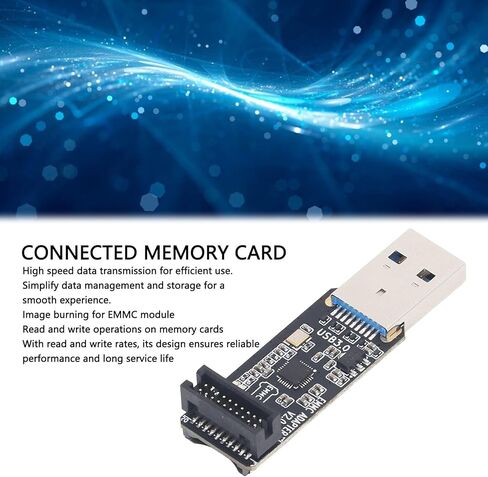 Plplaaoo MKS EMMC Adapter V2 USB 3.0 وحدة قارئ بطاقة عالية السرعة لنقل البيانات الفعال وتصوير حرق بطاقات ذاكرة التخزين الصغيرة in Saudi Arabia