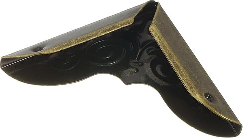 زوايا الكتب المعدنية 30 ملم ، 50 بكسل زوايا الصور الكتب زوايا الحامي الرجعية المعدنية الزخرفية لصياغة سجل القصاصات ألبوم ألبوم ملزمة ، البرونز in Saudi Arabia