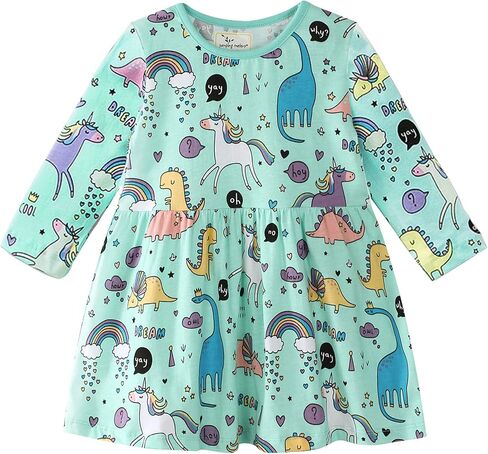 Teen Baby Girls Dress Stripes Hoodie Pullover Cotton Long Sleeve Round Neck Hooded Dresses Clothing in Saudi Arabia