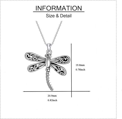 قلادة ONEFINITY اليعسوب 925 من الفضة الاسترليني اليعسوب Moonstone قلادة قلادة لطيفة اليعسوب مجوهرات هدايا للنساء والفتيات in Kuwait