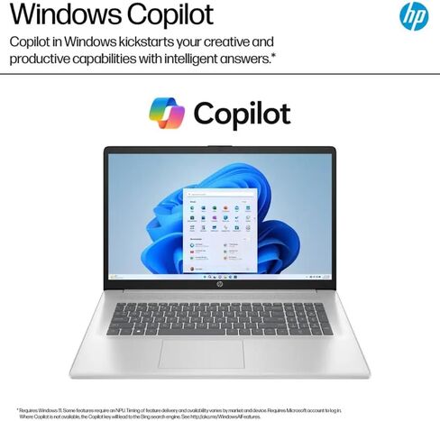 HP Envy Business AI Laptop, 17.3" FHD Touchscreen, Intel Core Ultra 7 155H, 64GB DDR5 RAM, 4TB SSD, Numeric Keypad, HDMI, Webcam, Backlit Keyboard, Wi-Fi 7, Windows 11 Pro, Silver in Saudi Arabia