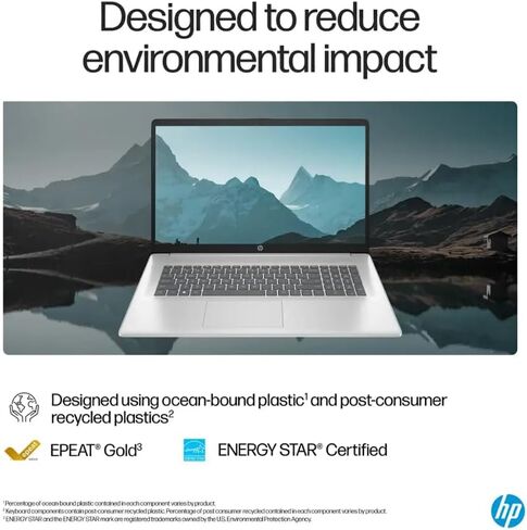 HP Envy Business AI Laptop, 17.3" FHD Touchscreen, Intel Core Ultra 7 155H, 64GB DDR5 RAM, 4TB SSD, Numeric Keypad, HDMI, Webcam, Backlit Keyboard, Wi-Fi 7, Windows 11 Pro, Silver in Saudi Arabia