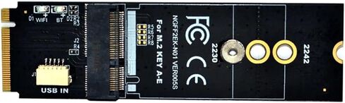 M.2 Adapter M.2 M مفتاح إلى A+E فتحة مفتاح W/I/FI بطاقة الشبكة الزرقاء NGFF NVME PCI SSD إلى E SLOT SLOT W/I/FI in Saudi Arabia
