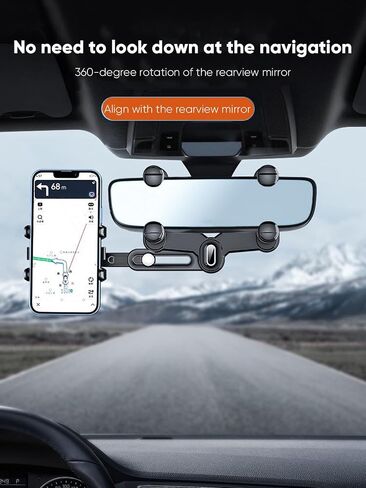 حامل هاتف Universal Car-حامل تلسكوبي لأجهزة iPhone 6-15 Pro Max & 4-7 Inch هواتف in Saudi Arabia