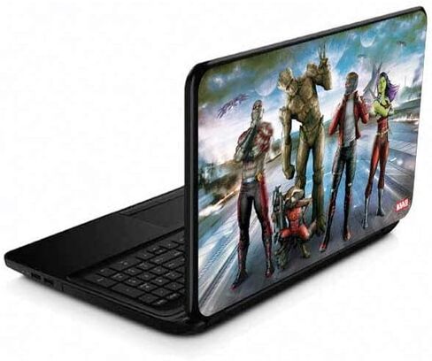 Skinit Decal Laptop Skin Compatible with 15.6 in 15-d038dx - Officially Licensed Marvel Star-Lord Cosmic Commander Design in Saudi Arabia