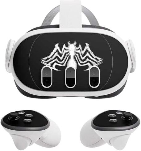 Skinit Decal Gaming Skin Compatible with Meta Quest 3 - Officially Licensed Marvel Venom Venom Logo Design in Saudi Arabia