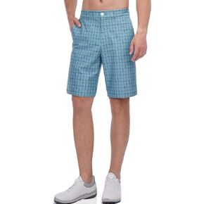 Lesmart Mens Golf Shorts Lightweight Summer Bermuda Stretch Relaxed Fit Shorts Golf with Pockets