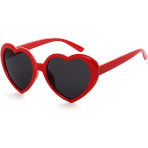 Fashion Oversized Heart Shaped Polarized Sunglasses for Women Lovely Retro Eyewear Shades with UV400