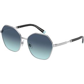 Tiffany & Co. Woman Sunglasses Silver Frame, Blue Gradient Lenses, 59MM in Saudi Arabia
