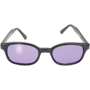 Original Kd's Biker Purple Lenses Black Frames Sunglasses