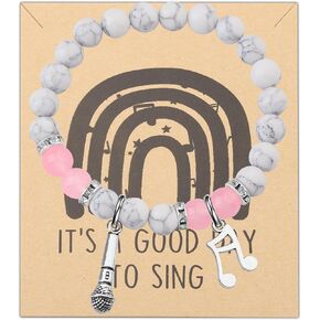 TGBJE Singer Gift Vocalist Gift Music Lovers Gift It’s A Good Day To Sing Microphone Bracelet For Singer Music Student Gift Karaoke Jewelry