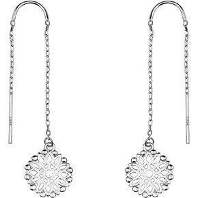 SOFIA MILANI - Women's Earrings 925 Silver - Flower Threader Earrings - 20488