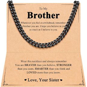 PINKDODO Gifts for Brother, Brother Gifts From Sister Birthday Gift Ideas Valentines Day Christmas Gifts for Adult Older Big Brother Necklace